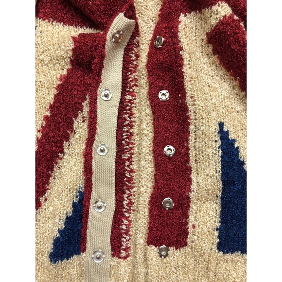 UO Sparkle & Fade Union Jack Cozy Cardigan - Picture 4 of 6